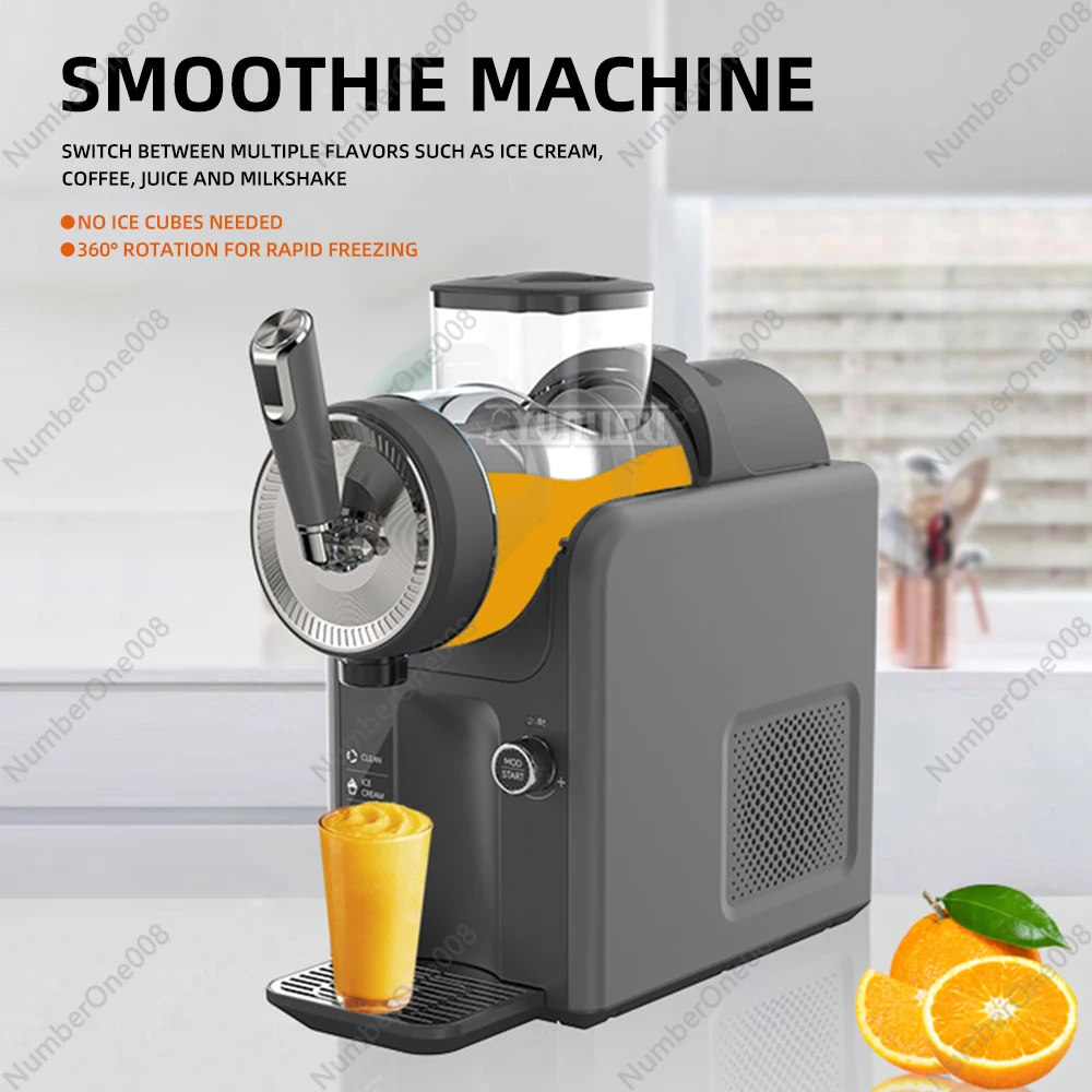 1.8L Fully Automatic Cold Drink Slush Machine Soft Serve Ice Cream Milkshake Maker Desktop Beverage Machine
