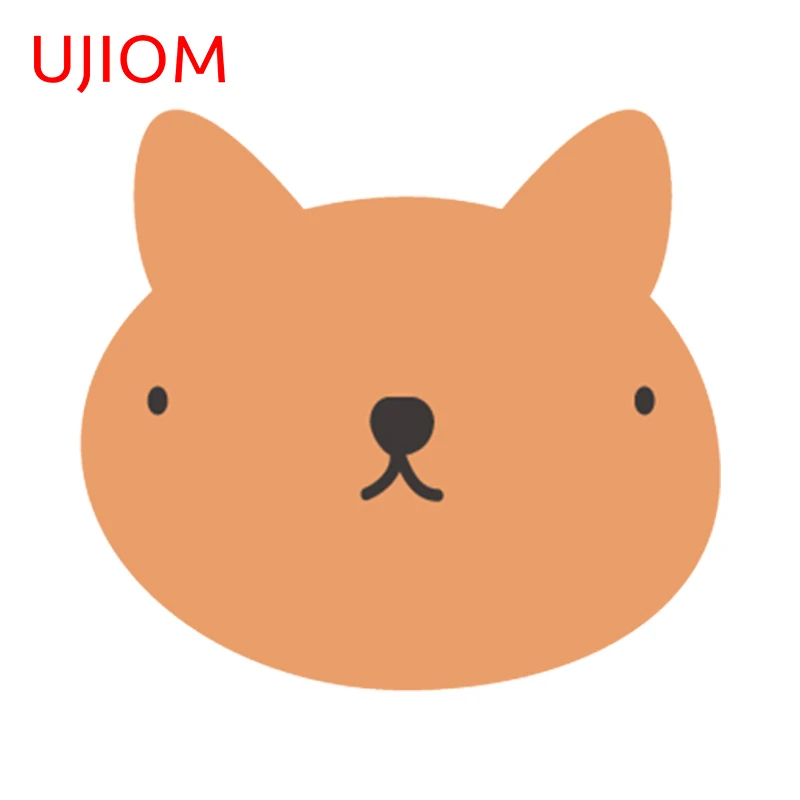 UJIOM 13cm Cute Animals Chibi Graffiti Wall Stickers Cartoon Baby Nursery Room Decal Personality Decoration Amusing Chambre