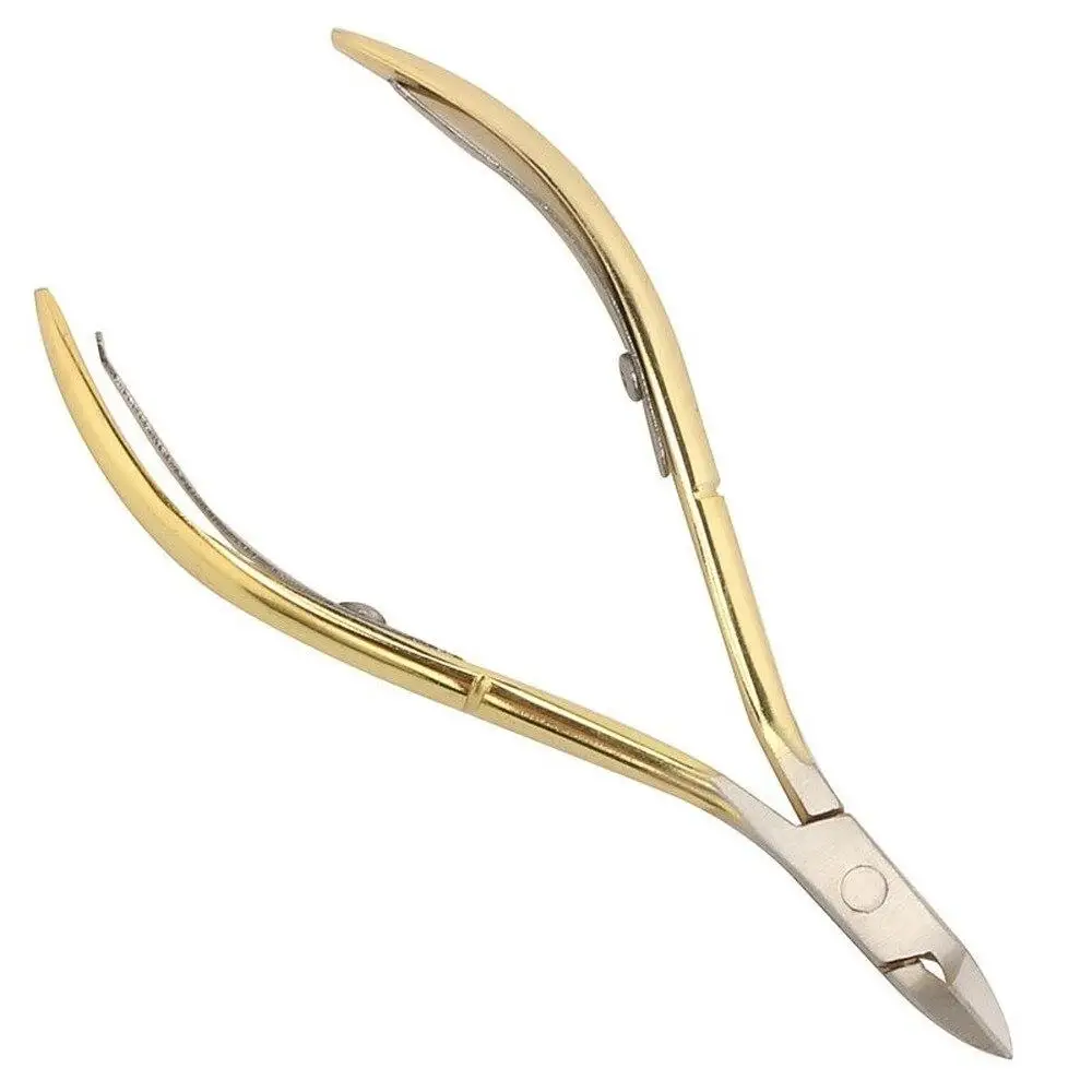 Nail Cuticle Scissors Stainless Steel Manicure Pedicure Tools Golden/Silver/Rainbow Dead Skin Scissor Nipper Clipper Tool