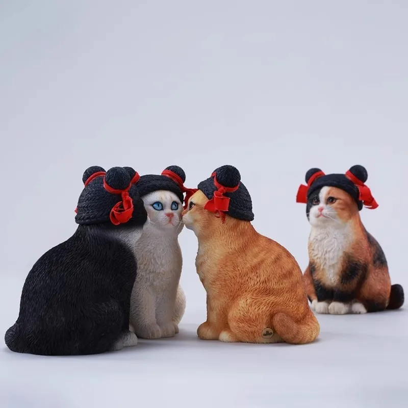 In Stock JXK 1/6 Scale Resin Maruko Head Cat Cute Cat Model Animal Simulation for 12'' Action Figures Body Accessory Gift