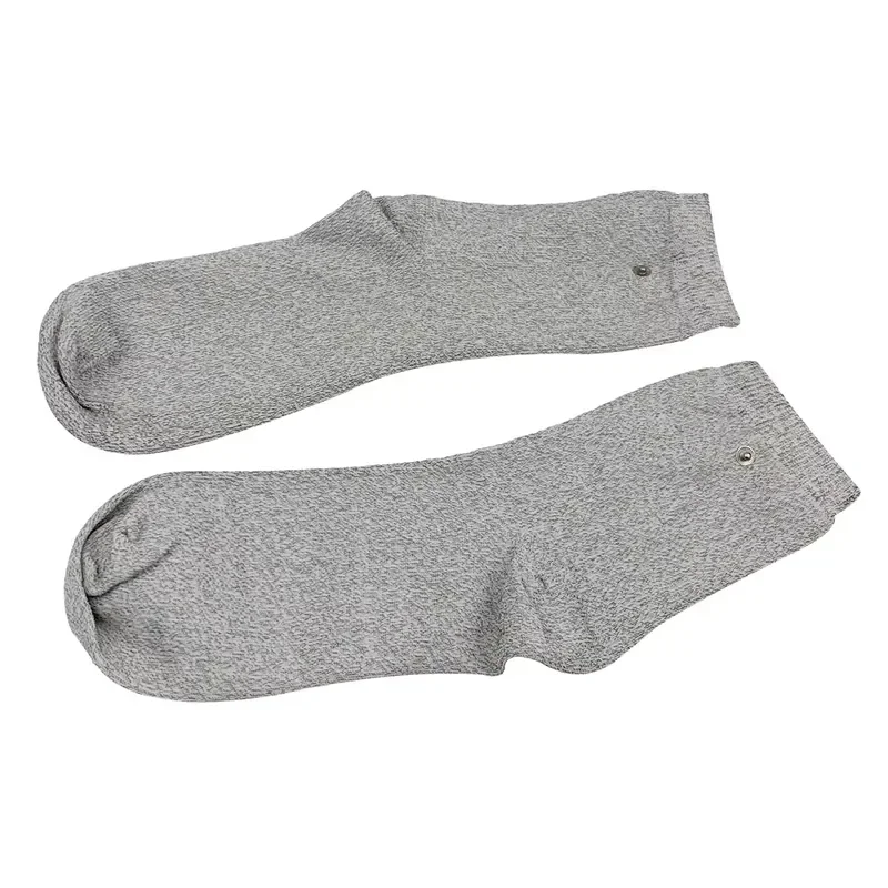 BIO Micro Current Feet Stimulation Massage Electro Socks with Snap Button Ankle Pain Muscle Relief EMS Foot Health Care
