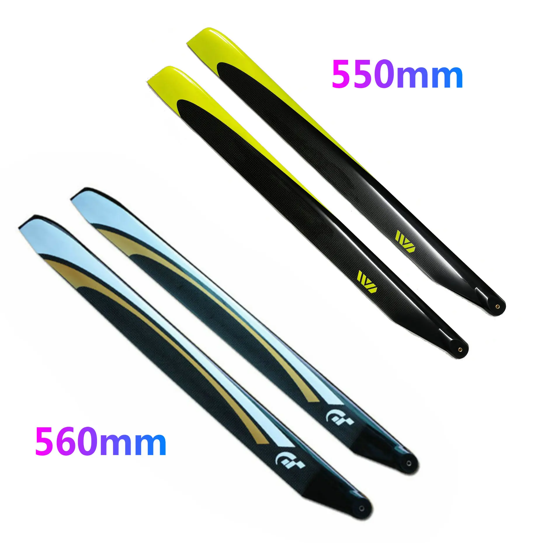 Align RJX 550MM 560MM Carbon Fiber Main Blade 86MM Tail Blade For RC Accseesories For RC Helicopter
