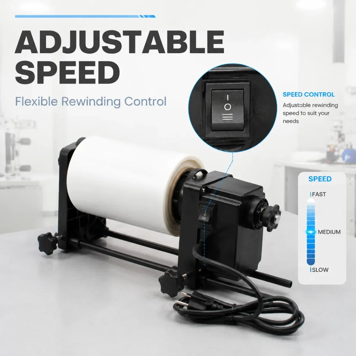 DTF Film Take-up Reel Roll Rewinder Holder Film Winder for Epson L18050 L18100 ET-8550 L8050 L1800 L805 L800 Roll Film Holder