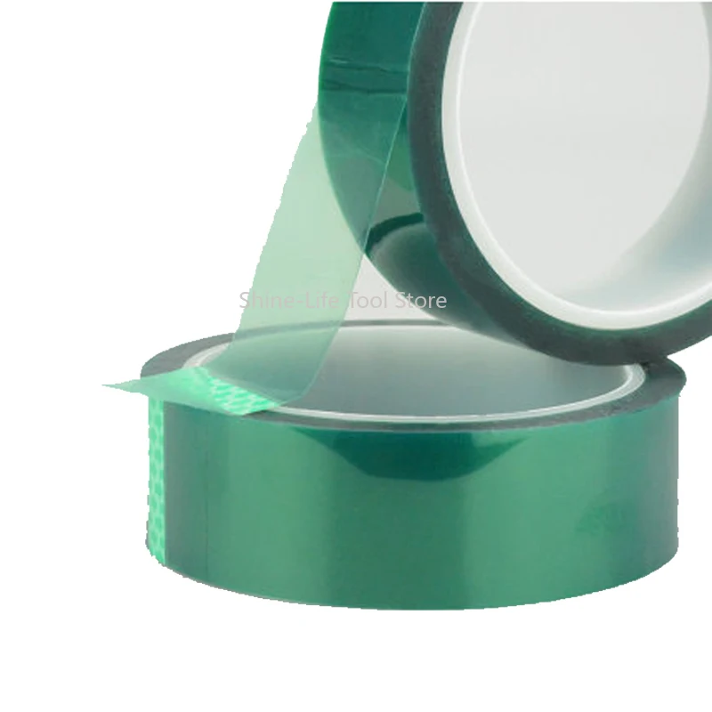 SL Width 5~80mm Green 200°C High Temperature Resistant PET Film Tape PCB Solder Plating Shield Insulation Protection Tapes Strip