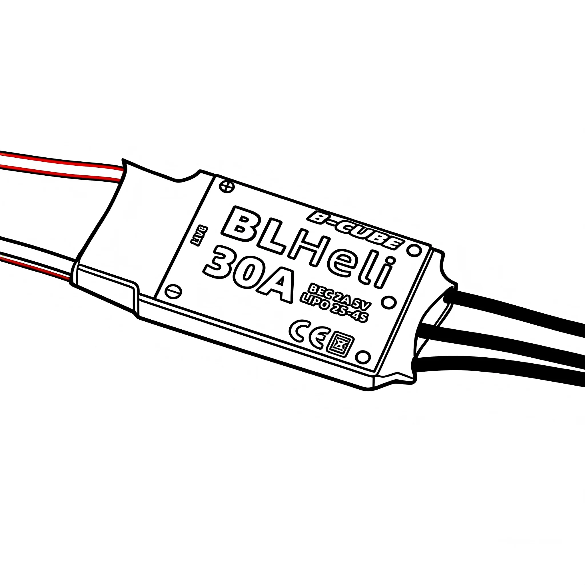BCUBE BLHeli Series 30A 40A ESC for RC Multirotor Airplane Fixed-Wing FPV Racing Drone F450 F550 DIY Parts