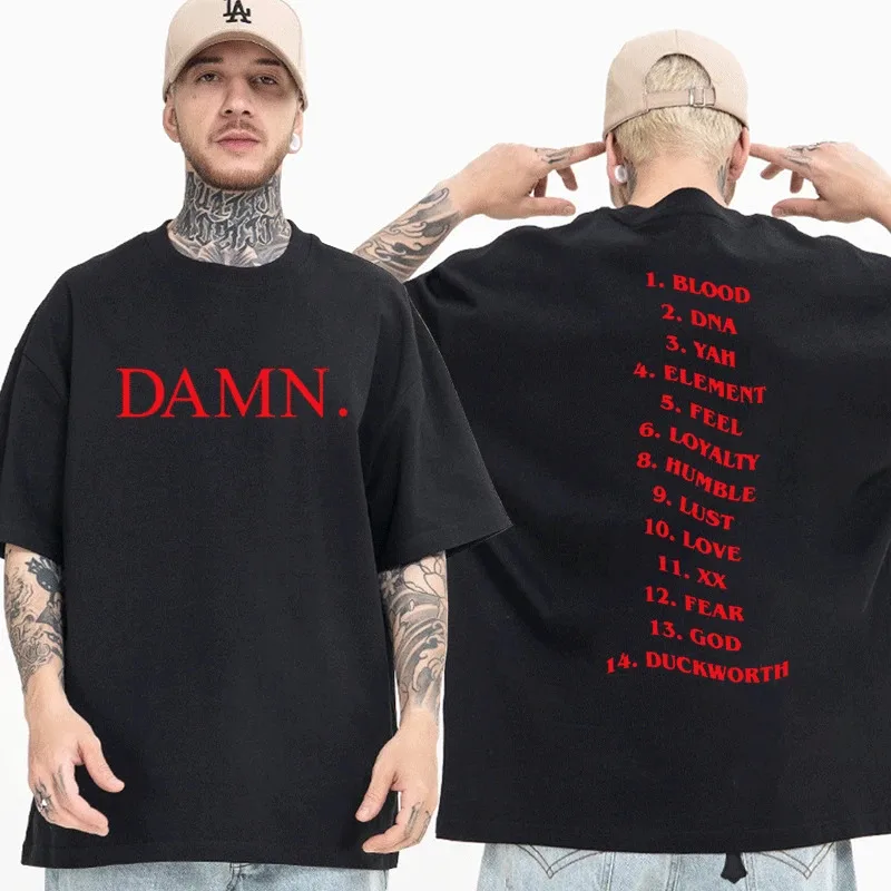 Rapper Damn Kendrick Lamar T-shirt Pglang Mr Morale & The Big Steppers Album Short Sleeve Tee Shirts Hip Hop Streetwear T Shirt