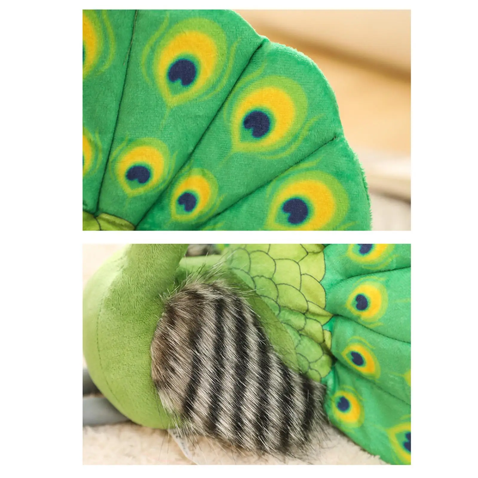 Peluche infantile farcito in cotone PP pavone giocattolo divano letto bambola animale di simulazione carina