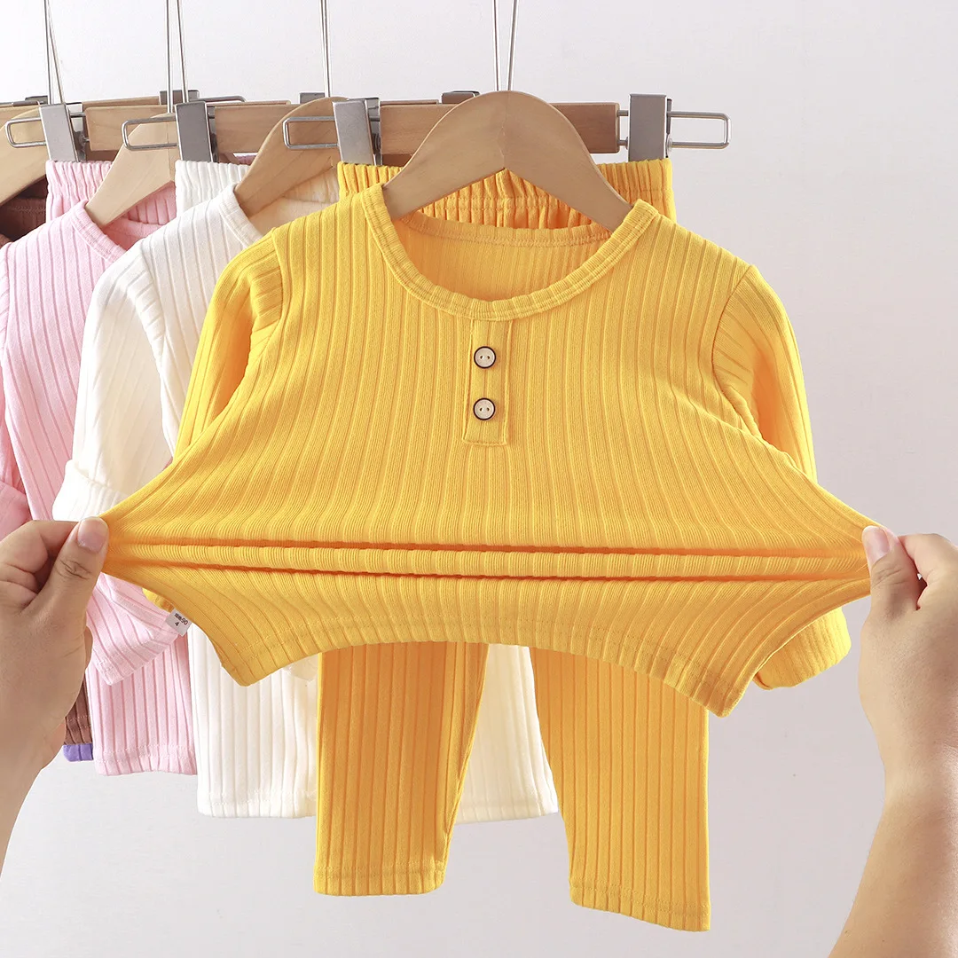 Children's Underwear Sets Autumn New Baby Boys Pajamas Korean Version of the Girls Home Wear Children's Clothing