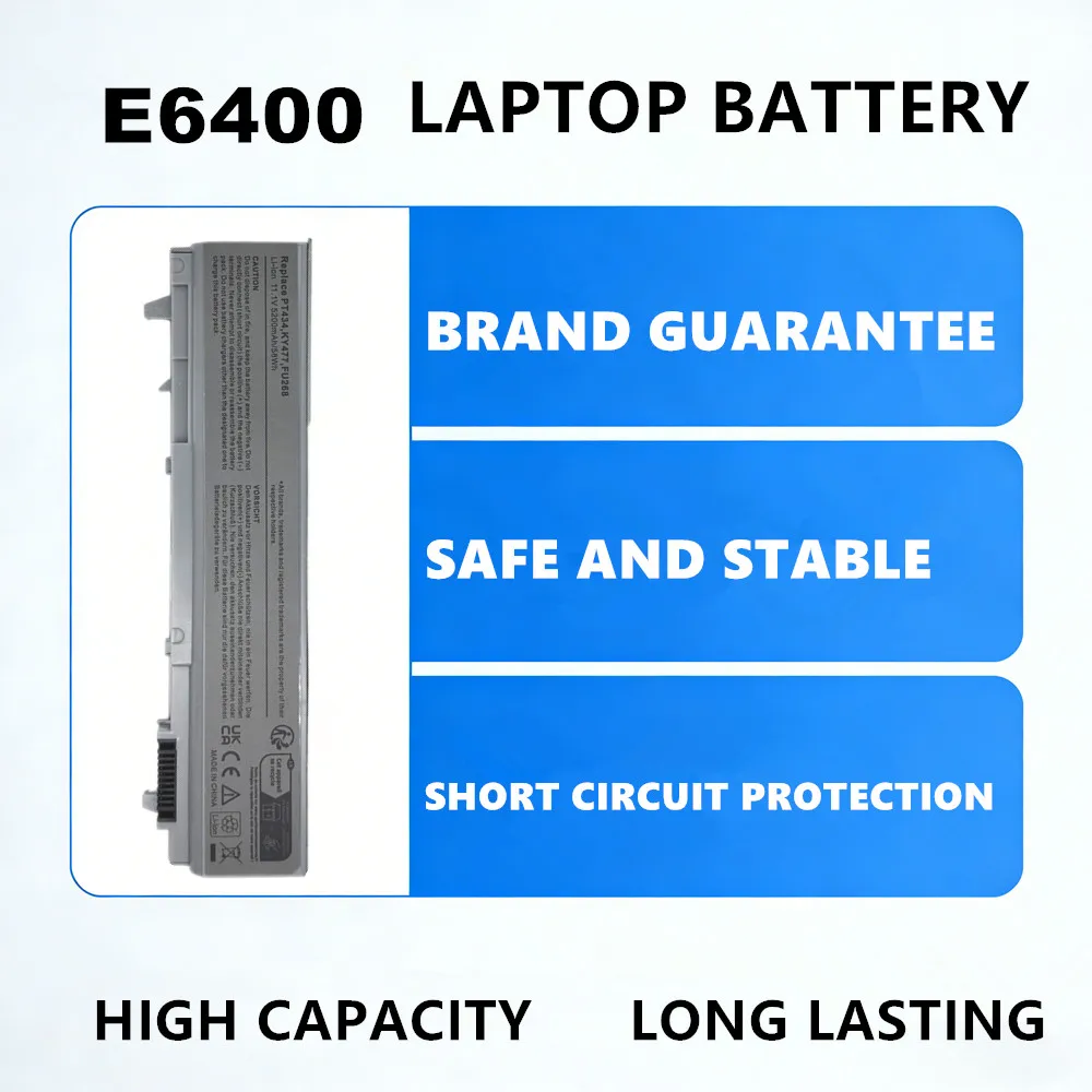Replacement Battery for Dell Latitude E6400 E6410 E6500 E6510 E8400 Precision M2400 M4400 M4500 M6400 Laptop