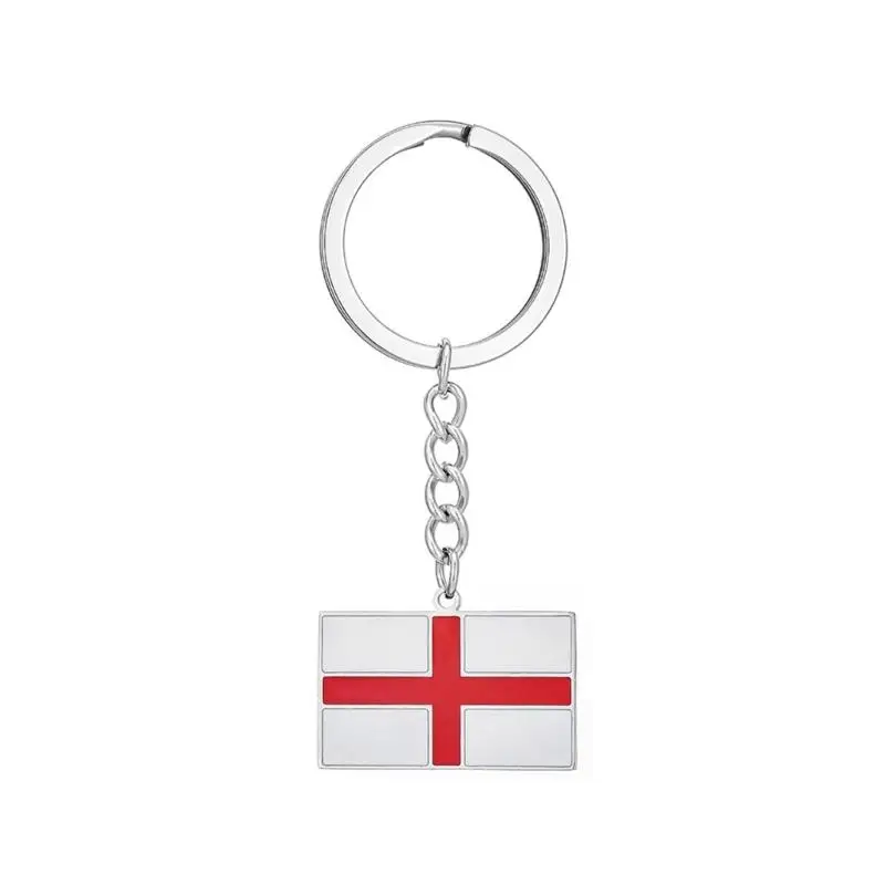 P9FE Einzigartiger Schlüsselanhänger mit britischer Flagge und schottischem englischem Detail, für Geschenke und Souvenirs – Detail 2