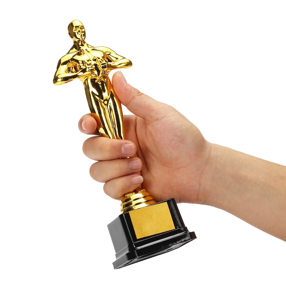 Replica Oscar Trophy Awards 18cm 21cm 26cm Plastic Small Gold Statue Party Celebrations Gifts Gold-Plated Craft Souvenirs