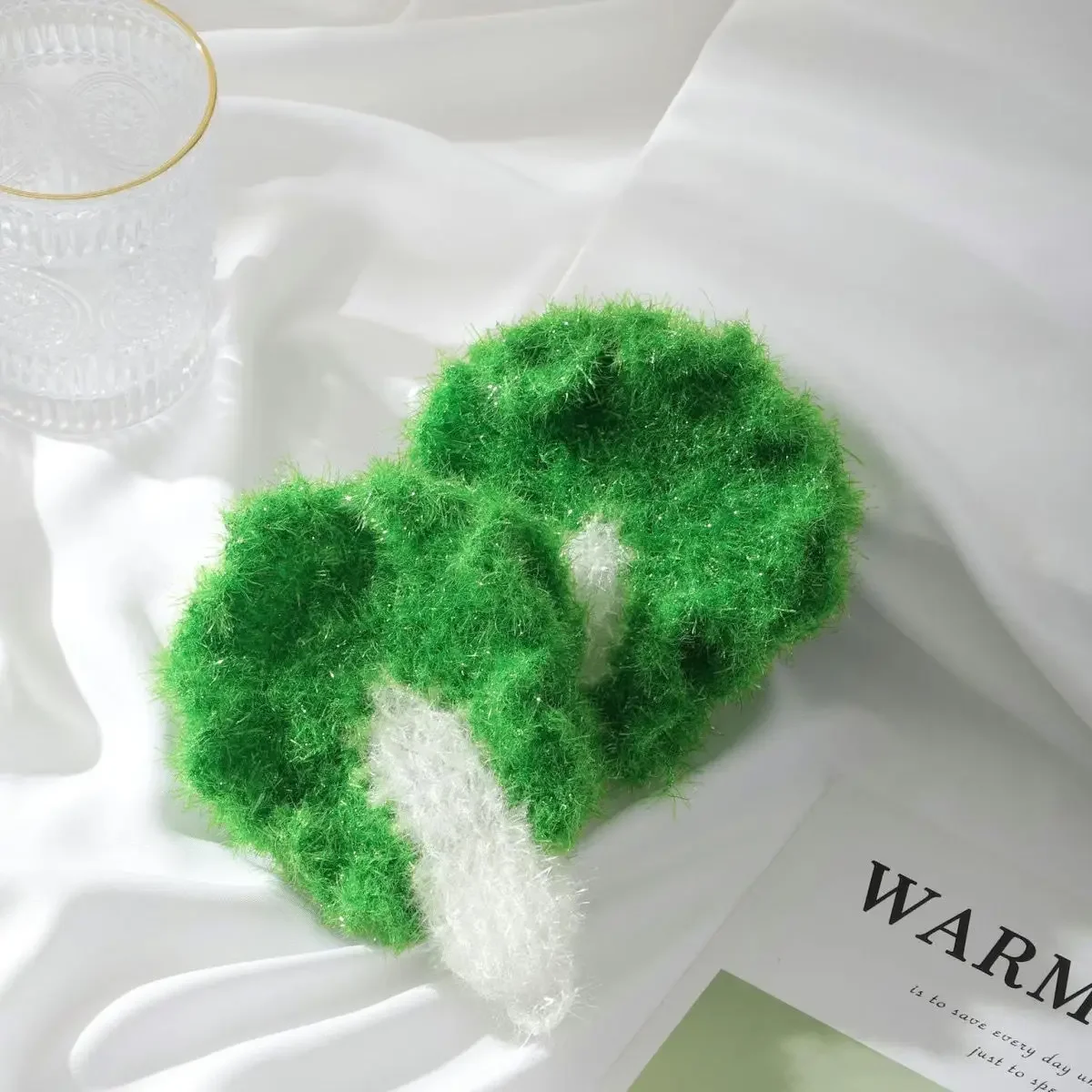 High Efficient Anti-grease Chinese Cabbage Shape Dish Cloth Acrylic Washing Towel Magic Kitchen Cleaning Wiping Rags