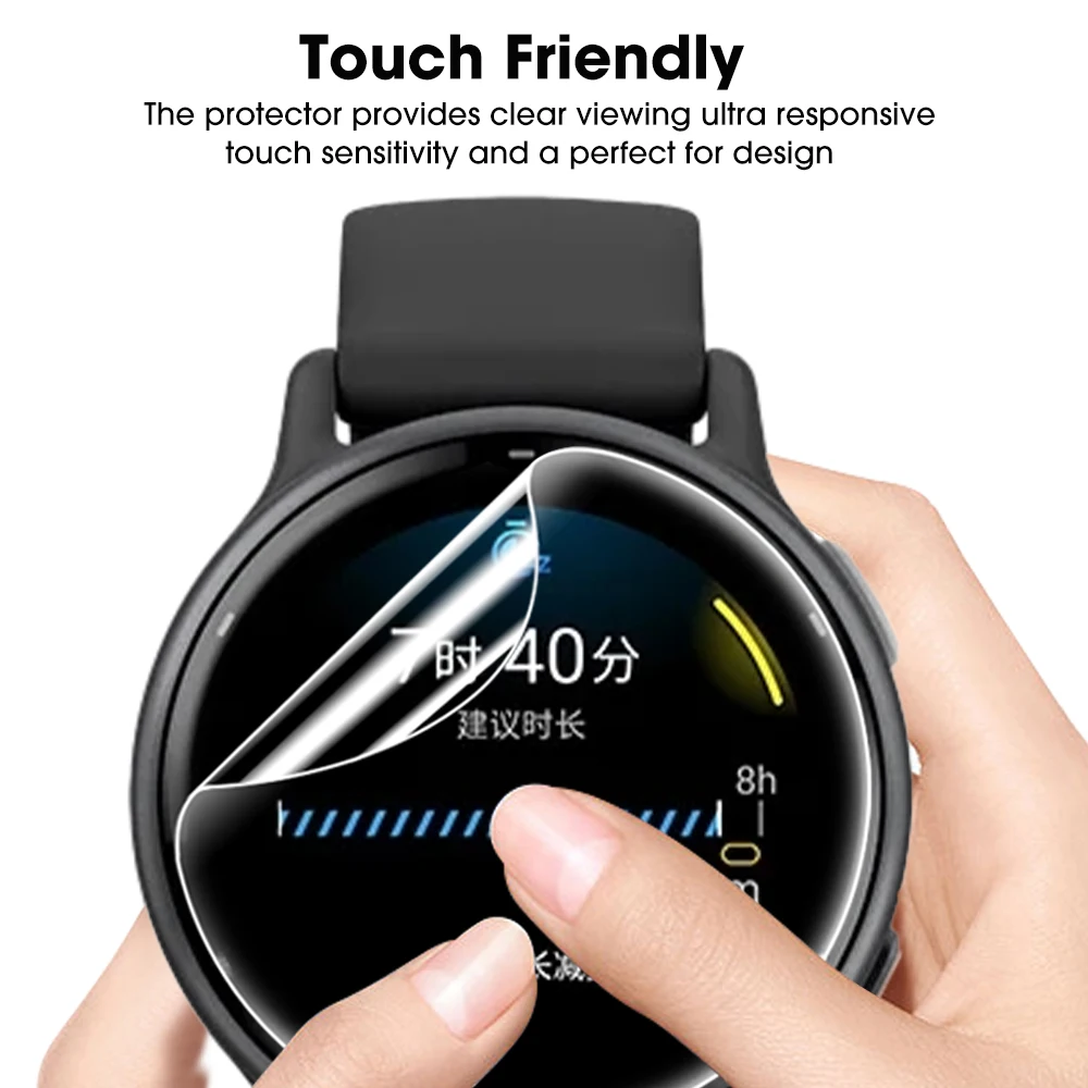 สําหรับ Garmin Vivoactive 5 Smartwatch Anti-scartch Hydrogel ป้องกันฟิล์ม HD Clear Screen Protector สําหรับ Vivoactive5 ไม่ใช่กระจก