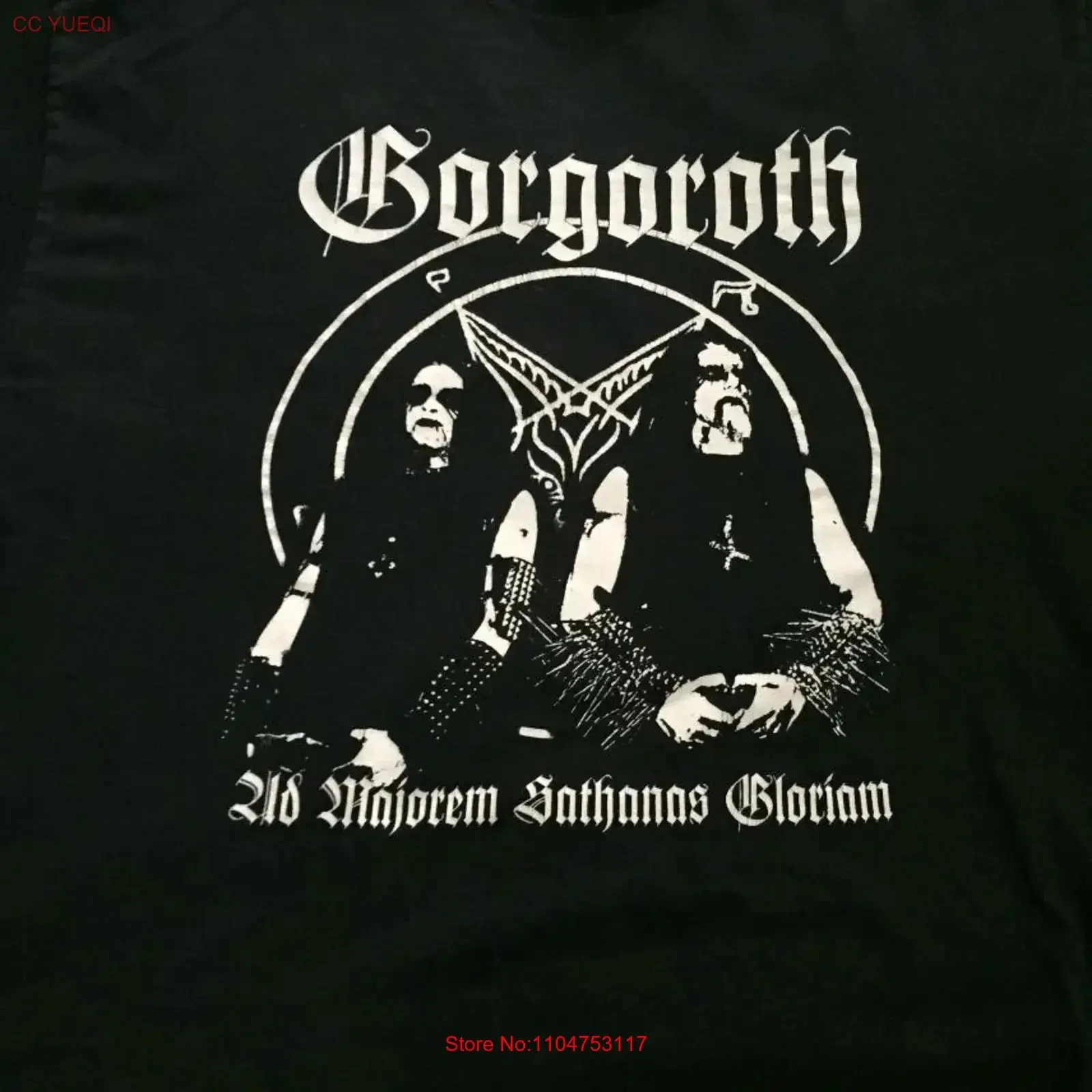Gorgoroth Band Tour Concert Heavy Cotton Black T Shirt S 5XL Q8456 vintage Washed Comfortable Versatile streetwear graphic Soft
