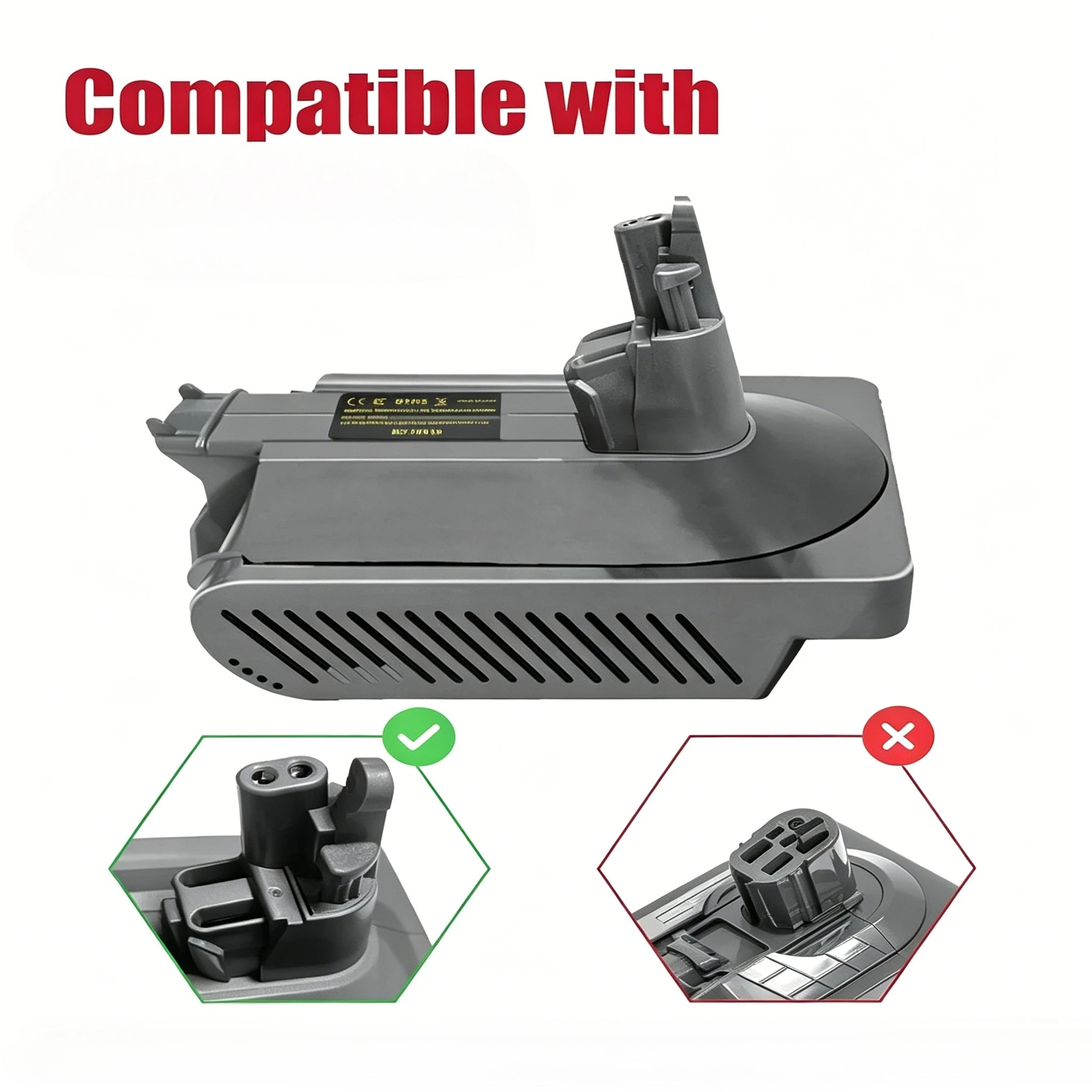 for Dyson V10 toolAdapter for Milwaukee 18V Li-ion Battery Convert to Work for Dyson V10 SV12 Animal Vacuum Cleaner MIL18V10