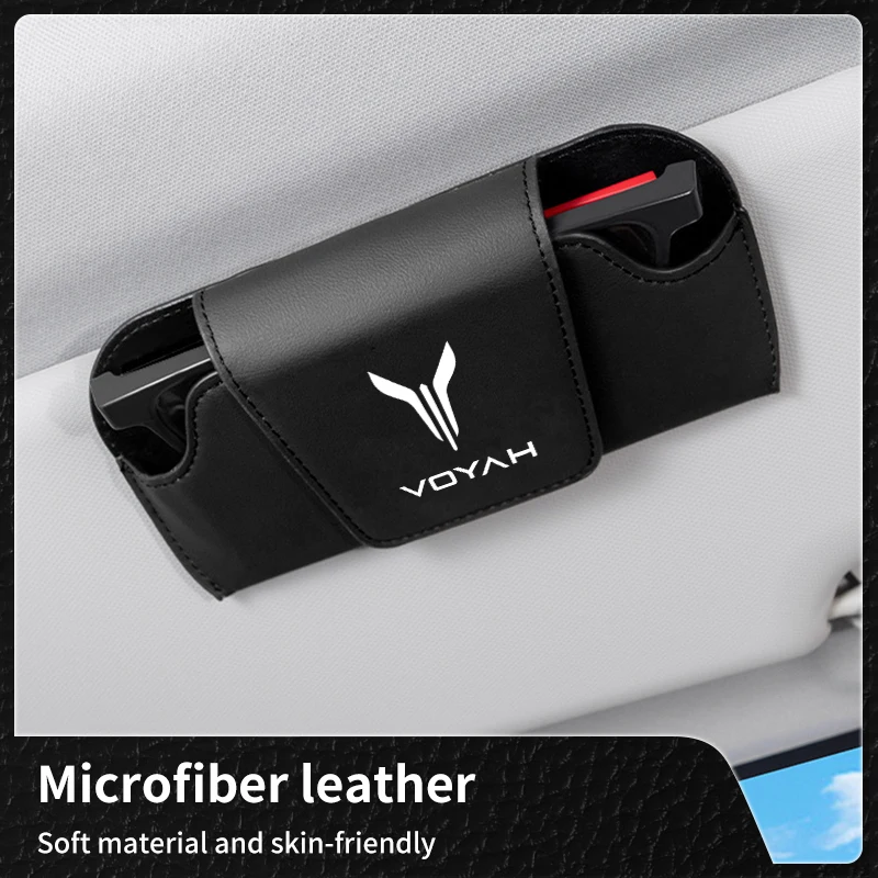 

Car Glasses Holder Leather Sun Visor Sunglasses Bag Auto Accessories For Dongfeng Voyah Dreamer Free 2021 2022 2023 2024