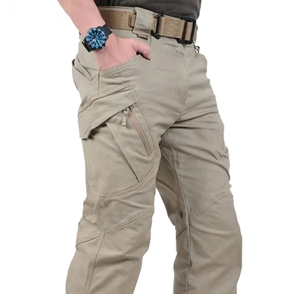 Pantalones tácticos militares urbanos para hombre, pantalones multifuncionales para escalada al aire libre, pantalones de camuflaje militar con