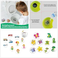 5PCS Color Changing Toilet Sticker Toddler Potty Training Toilet Color Changing Toilet Sticker Potty Training Seat Magic Sticker