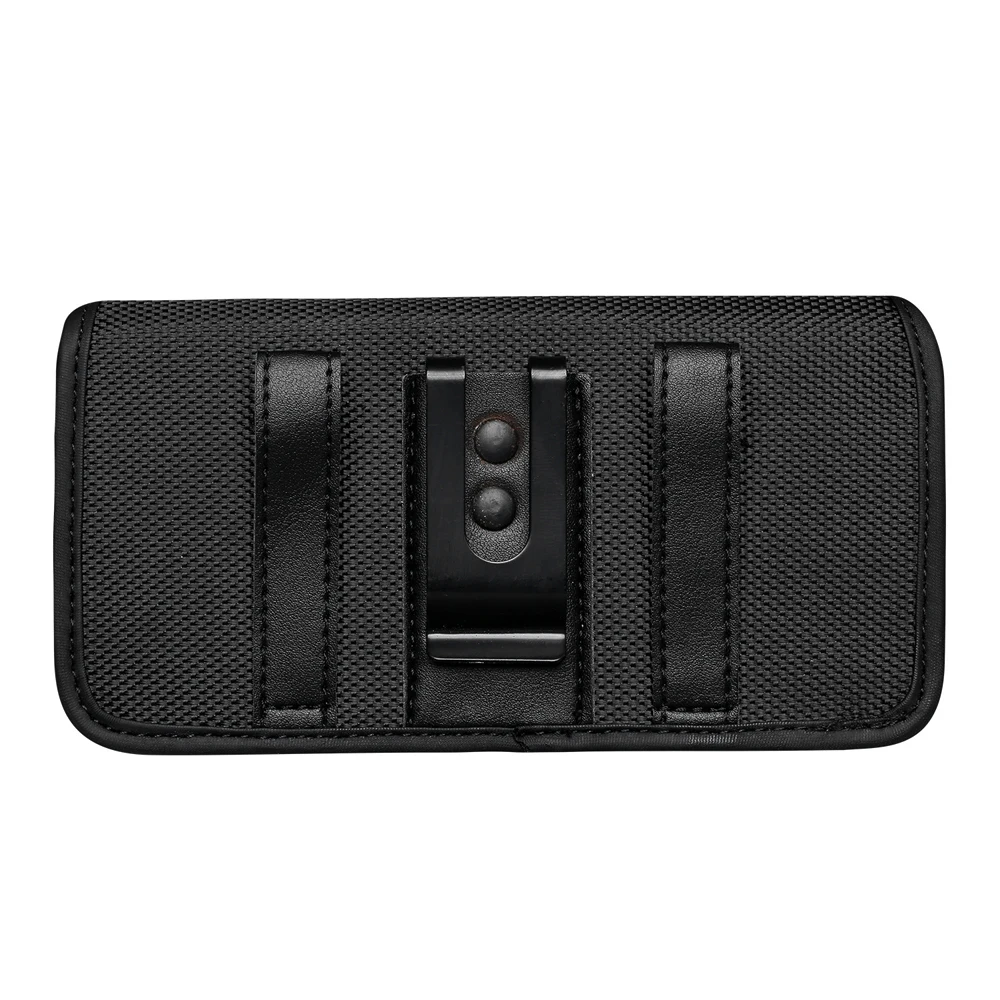 Universal Phone Belt Clip Waist Bag For iPhone 16 15 14 Pro Max Samsung Huawei Xiaomi Oxford Cloth Nylon Horizontal Holster Case