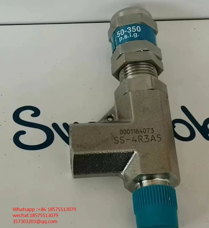 

For Swagelok SS-4R3A5 SS-RL3S4 Unembroidered Steel High Pressure Proportional Discharge Valve 1/4 in.Mnptx1/4 in.FNPT 1 Piece