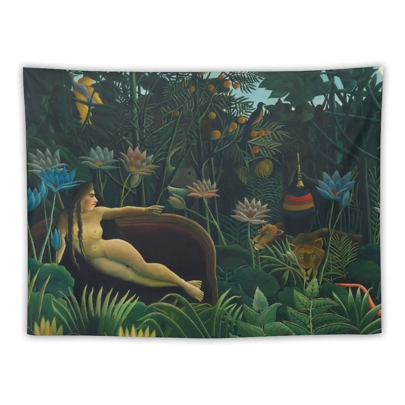 

Henri Rousseau - The Dream (Le Rêve) (1910) Tapestry House Decor Luxury Living Room Decoration Tapestry