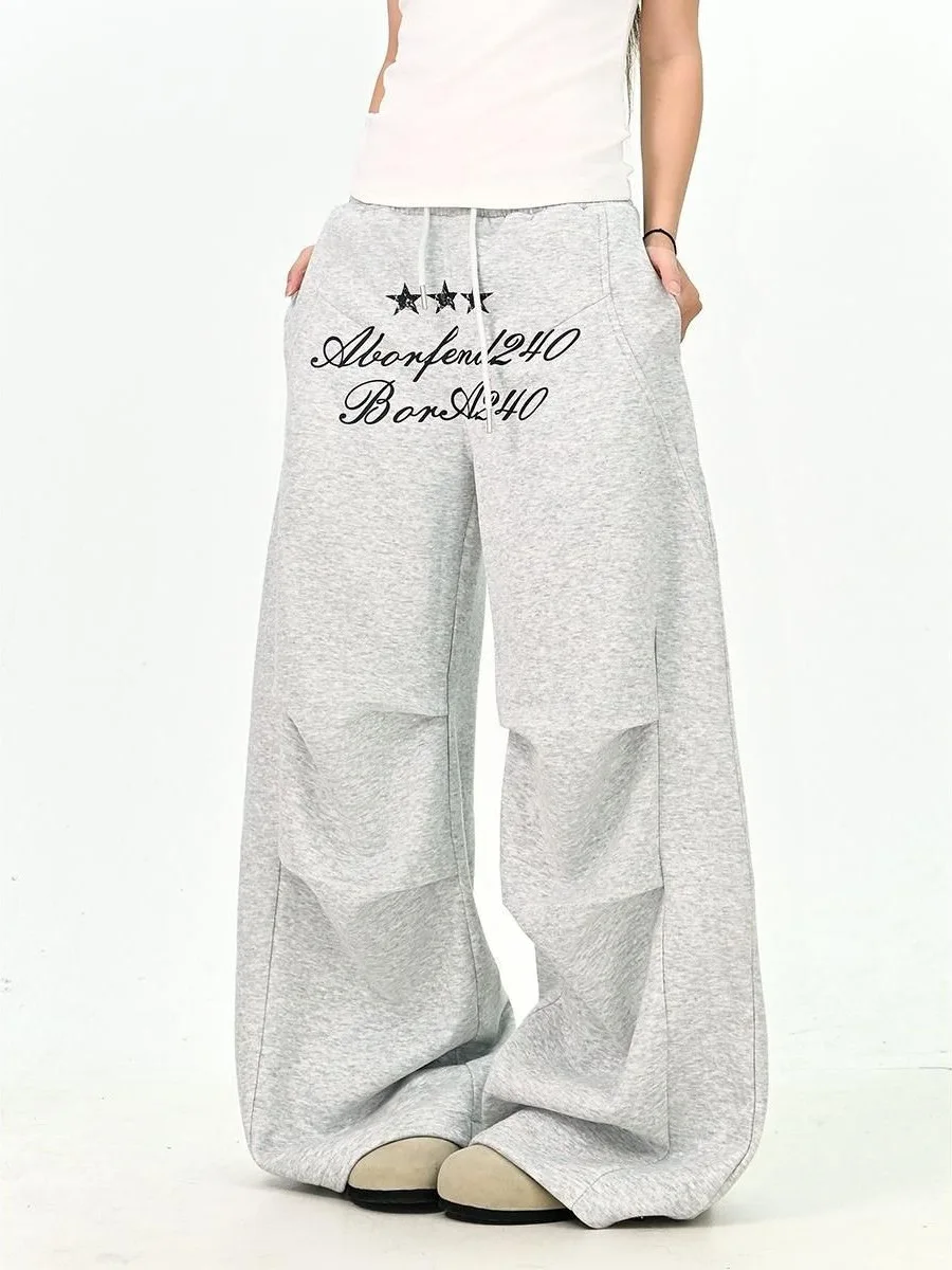 여성용 바지y2K 여성용 바지재즈 댄스 벤트 나이프 팬츠루즈 팬츠여성용 신축성 있는 바지겨울 바지