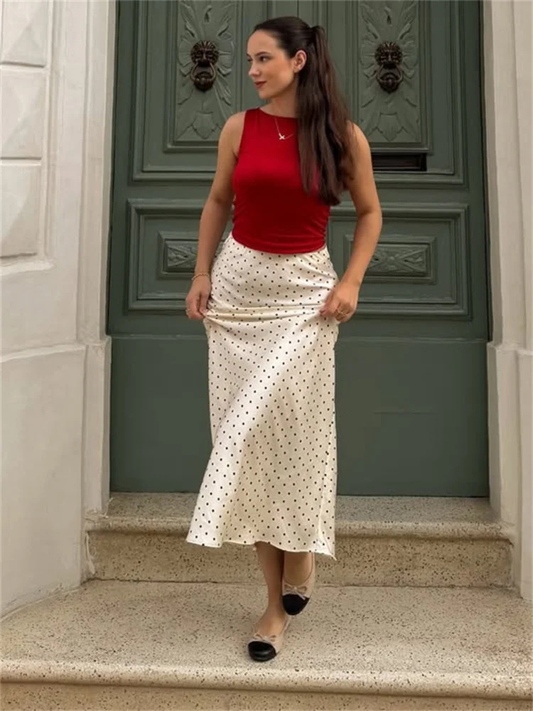 

Tossy Casual Patchwork High Waist Long Skirt Women's Slim Commute Summer 2026 New Elegant Clothes Female Contrast Maxi Skirt
