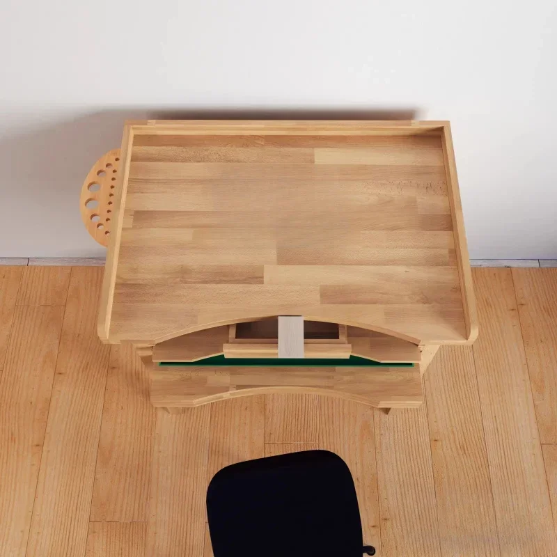 All solid wood workbench, handmade table, studio metalworking table, wax carving table, jade carving jewelry processing