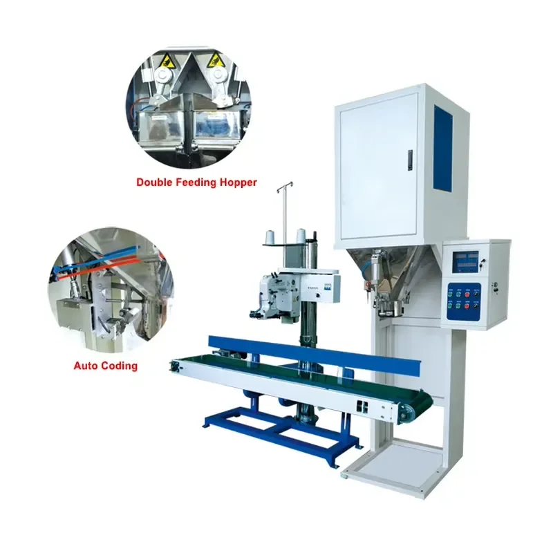Gravity Feeding Type Quantitative Packaging Machine Bagging Machine for 25kg Rice 50kg Packing Machine