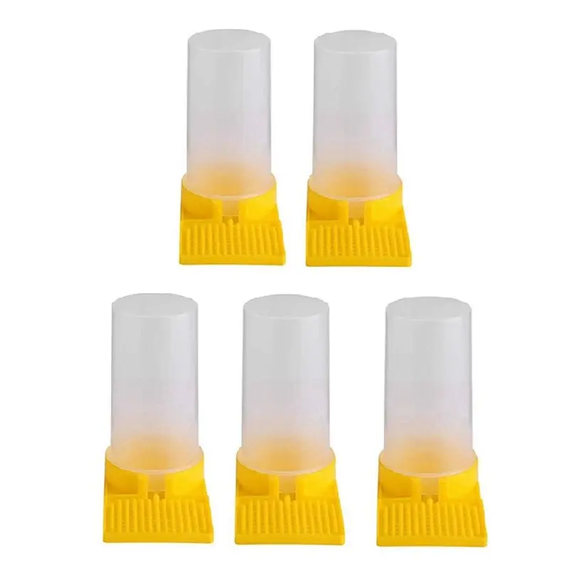 ABZC-Bee Feeder, Hive Beekeeping Water Dispenser, Bee Hive Entrance Feeder, Beekeeping Tools (10-Pack)