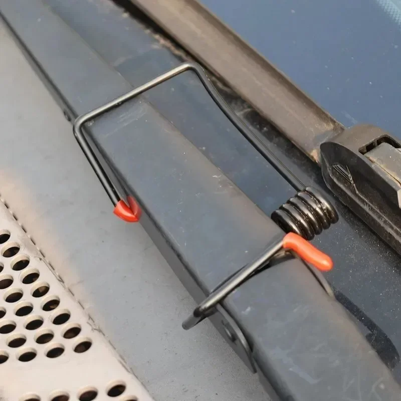 5-1pcs Windshield Wiper Booster Spring Universal New Wiper Fastener Reduce Noise&Vibration Aniti Sratch Rubber Wiper Gripper