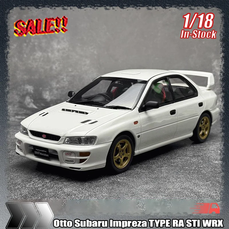 

New In Stock Otto 1:18 Subaru Impreza Type Ra Sti Wrx Alloy Miniature Car Model Customized Kid Toy Gift Collection Ornament