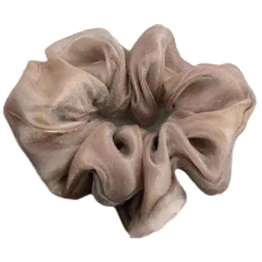 Элегантные женские сетчатые резинки для волос, черные, бежевые, хаки, эластичные аксессуары для волос, резинки для девочек, галстуки, головные уборы, веревка для волос, дети I9Y1