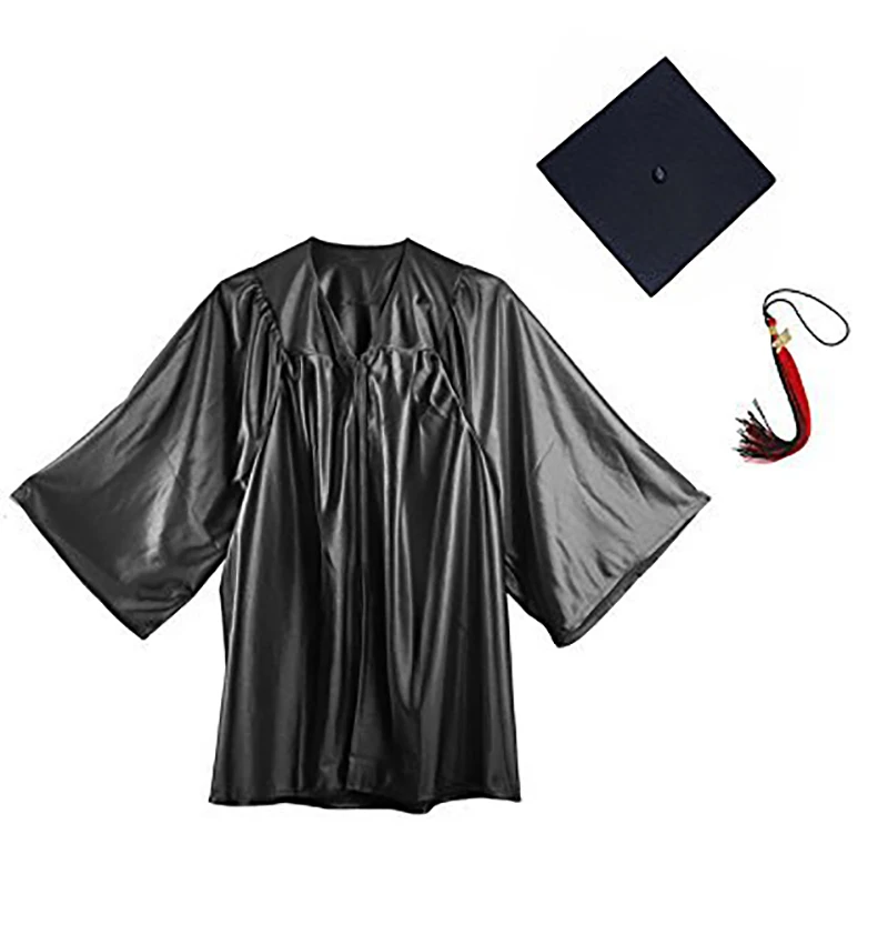 New Children's Doctor's Gown Kindergarten Primary School Student Graduation Gown Bachelor's Gown Hat Performance Costume Perform