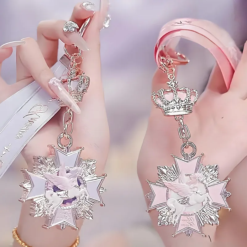 flower-knows-knight-unicorn-sombra-para-olhos-anti-inchaco-ferramentas-de-maquiagem-iluminadoras-de-longa-duracao-com-pingente-e-chaveiro
