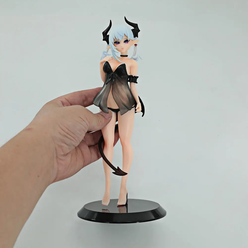 28CM The Embodiment of Scarlet Devil Figurka anime Lilith Devil Figurka akcji Piękna dziewczyna Statuetka Kolekcja Ozdoby Prezent Zabawka