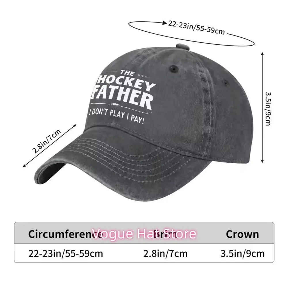 Unisex Adjustable Ice Hockey Stick Baseball Cap - Lightweight Suitable for Spring Summer, Mardi Gras Parties, Birthdays & Sports