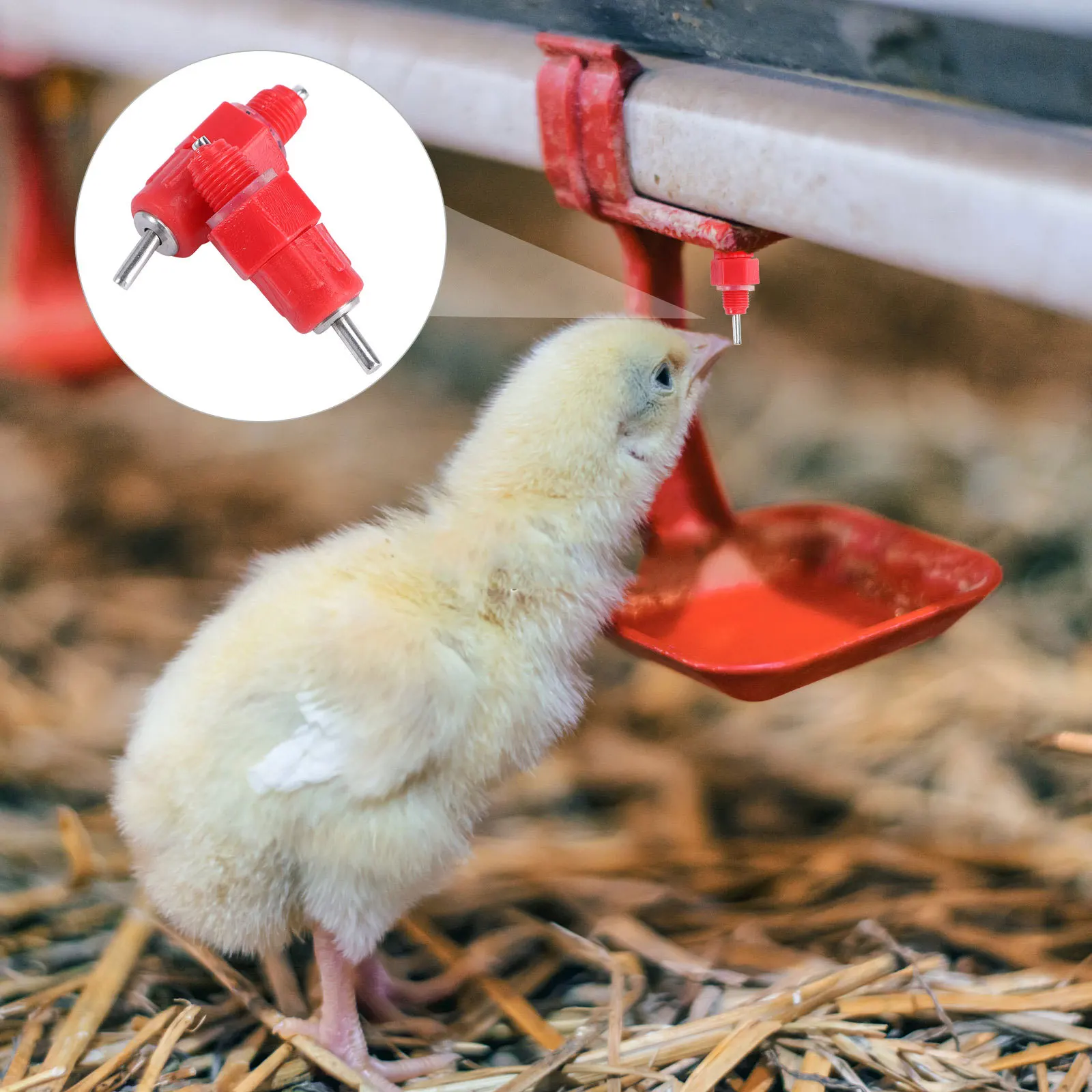 

25 pcs Chicken Nipple Waterer Automatic Poultry Drinker For Chickens Ducks Quail Breeders Game Birds Pvc Pipe
