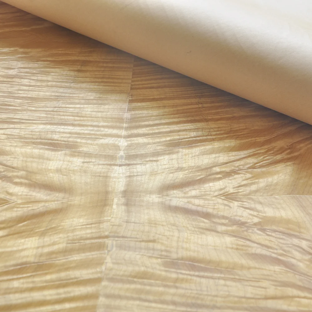 Greenland Silk Wood Burl With Craft Paper Wood Veneers Table Veneer Flooring Furniture Natural Material