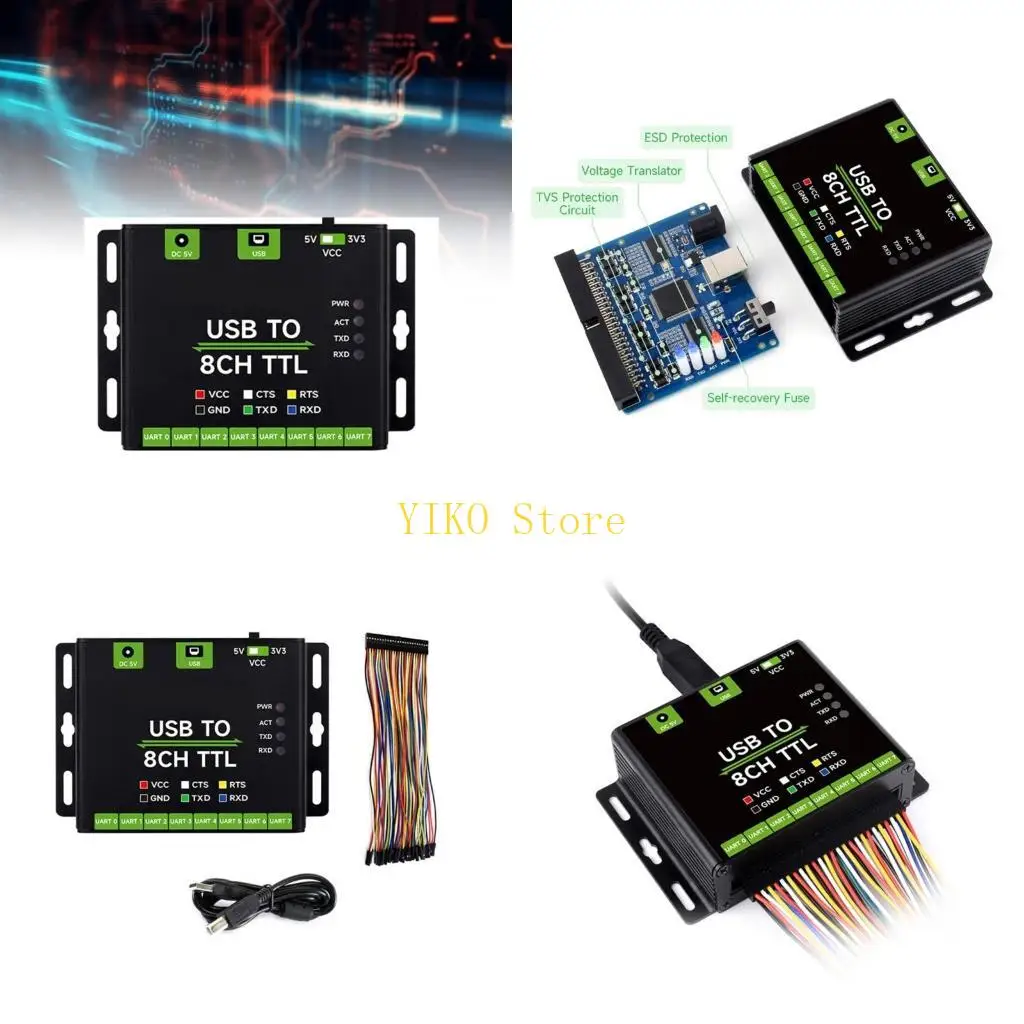 

K32C USB to 8-way TTL UART Communication Converters Industrial