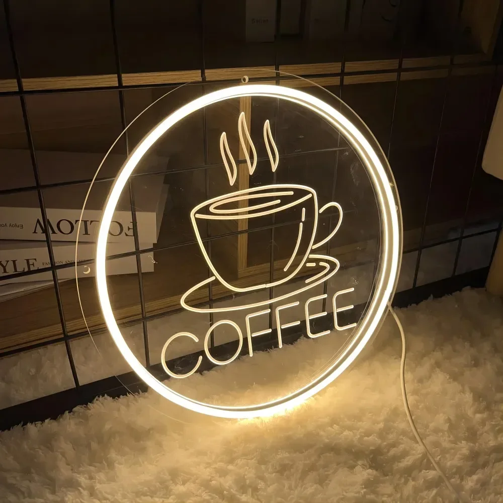 Imagem -03 - Luz de Néon Led Personalizada para Decoração de Café Sinal de Néon Personalizado na Parede Neon Flexível Crave Usb