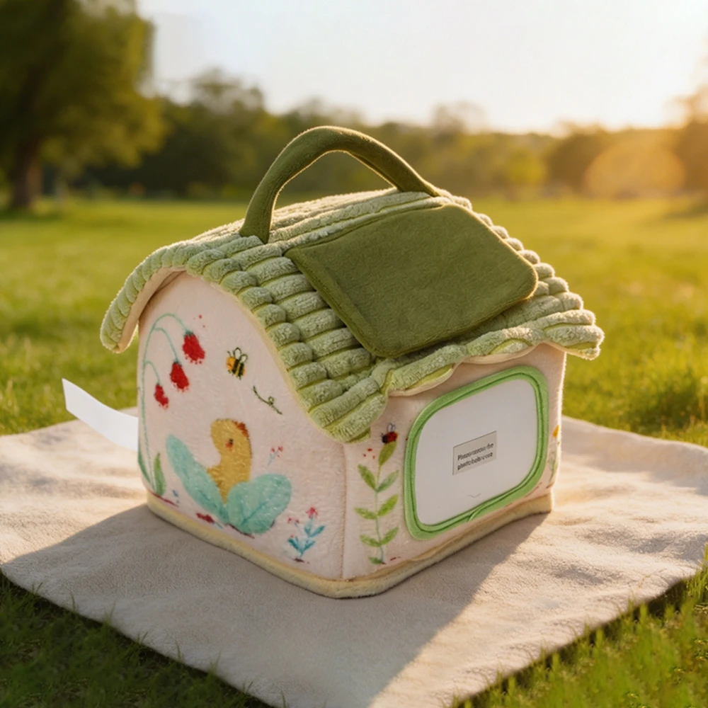 Baumwoll-Puppenhaus-Möbelset für Kinder, Miniatur-Rollenspielzeug zur Förderung der Feinmotorik bei Kleinkindern, Baby-Spielzeuggeschenk – Detail 17