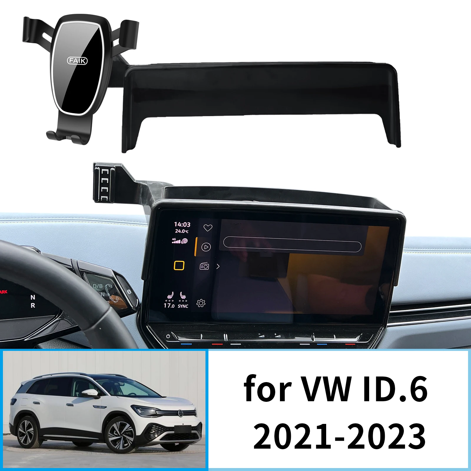 

for VW ID6 ID.6 2021-2023 GPS Bracket Navigation Stand Auto Accessories