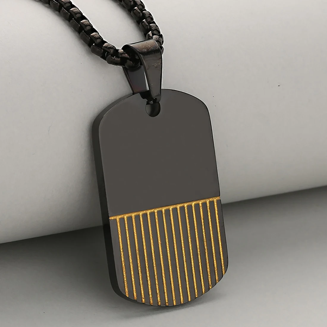 Kalung Dog Tag Minimalis Berga - Mens Dog Tag Necklace ulasan dan harga