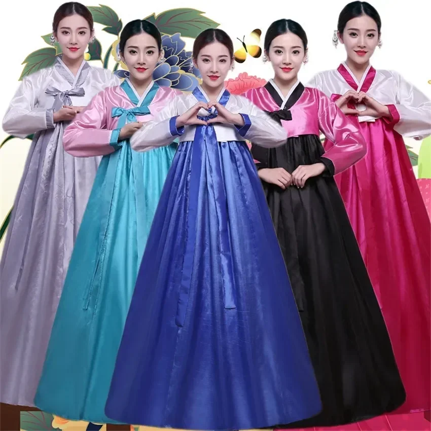 

Женское платье Hanbok, корейская мода, старинные костюмы, традиционная Женская одежда для косплея и представлений в азиатском дворцовом стиле