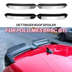 Oettinger Roof Spoiler For Volkswagen Polo MK5 6R 6C GTI Rear Wings ABS Stickers Extension Cap Car Tuning Accessories 2009-2017