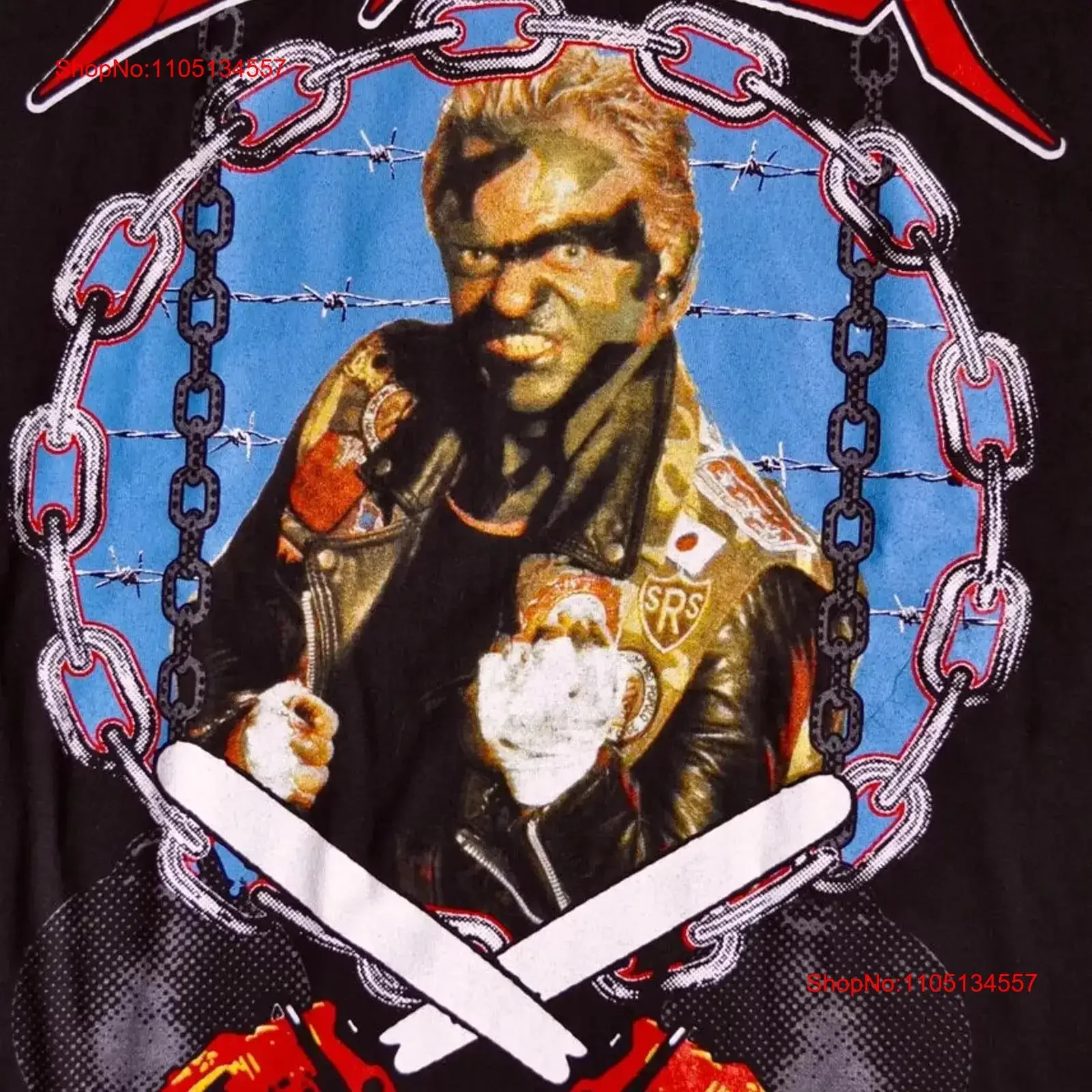 U D O Dirkschneider rare Albums Tour Remake Black T shirt NH18864 vintage Washed graphic designer clothes Casual Slightly