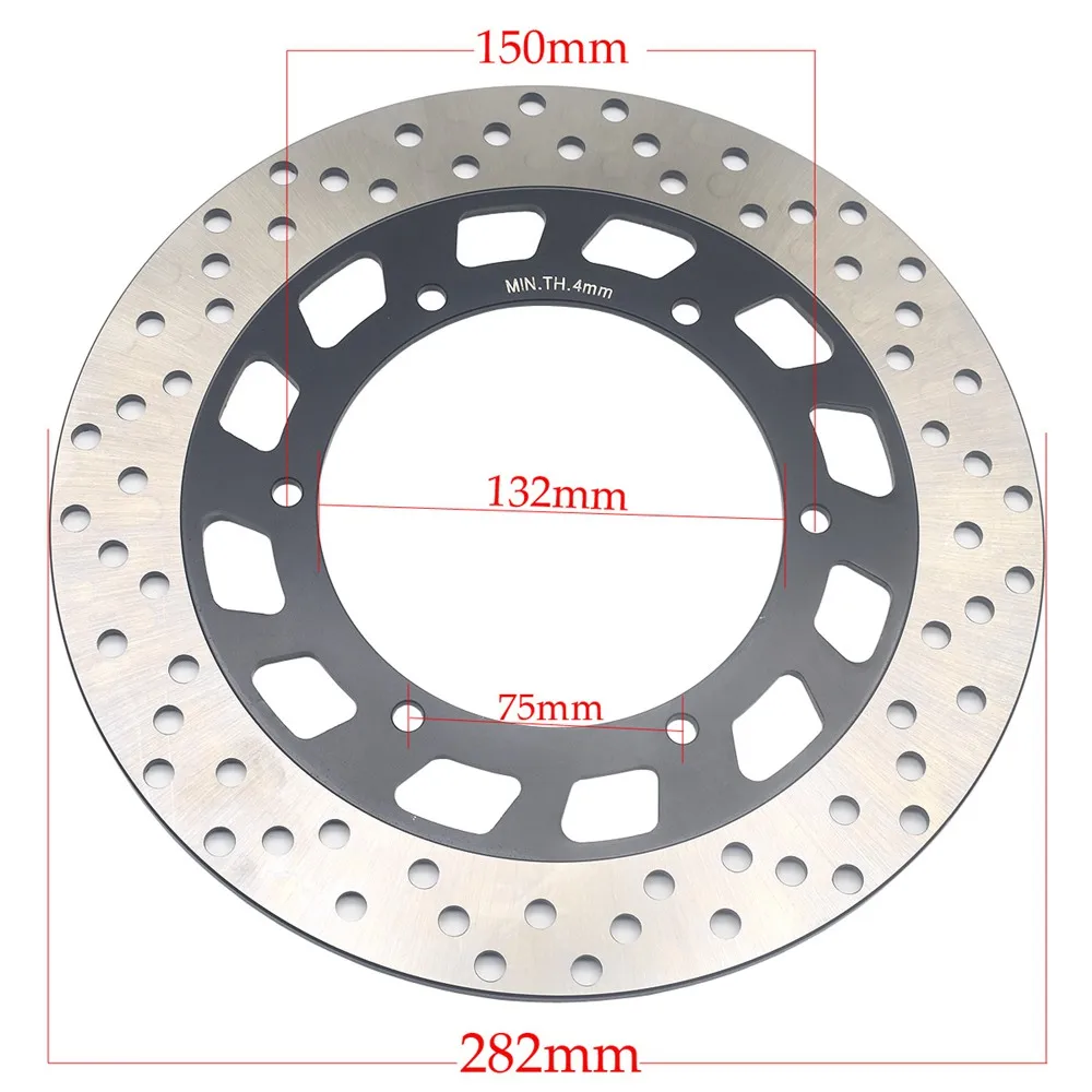 282mm Motorcycle Rear Brake Disc Rotor For Yamaha FJR 1300 A 2006-2012 FJR1300 AE 2014-2021 FJR1300 AS 2006-2018 JFR1300A