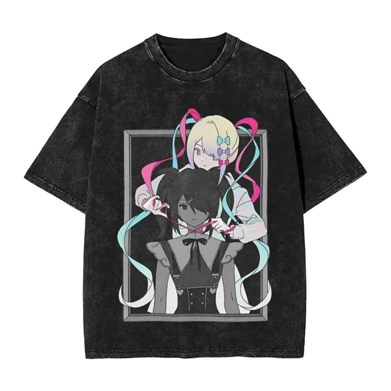 Needy Streamer Overload Game T-shirt Vintage Washed Y2K Aesthetic Unisex Oversized Short Sleeve Summer Cotton Retro Streetwear