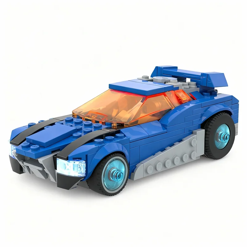 311 pièces MOC City Champions Chicane Hot Wheels Acceleracers Blocs de construction Jouets de construction Cadeaux de Noël à assembler DIY